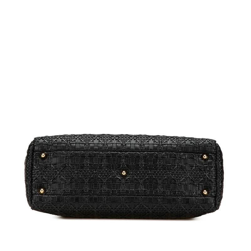 Dior Lady Dior Black Leather Shoulder Bag – Pre-Owned