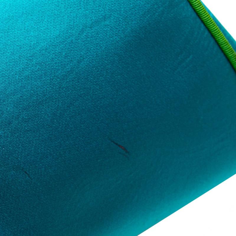 Christian Dior 2-Way Handbag in Blue & Green Satin and Canvas – Pre-Owned