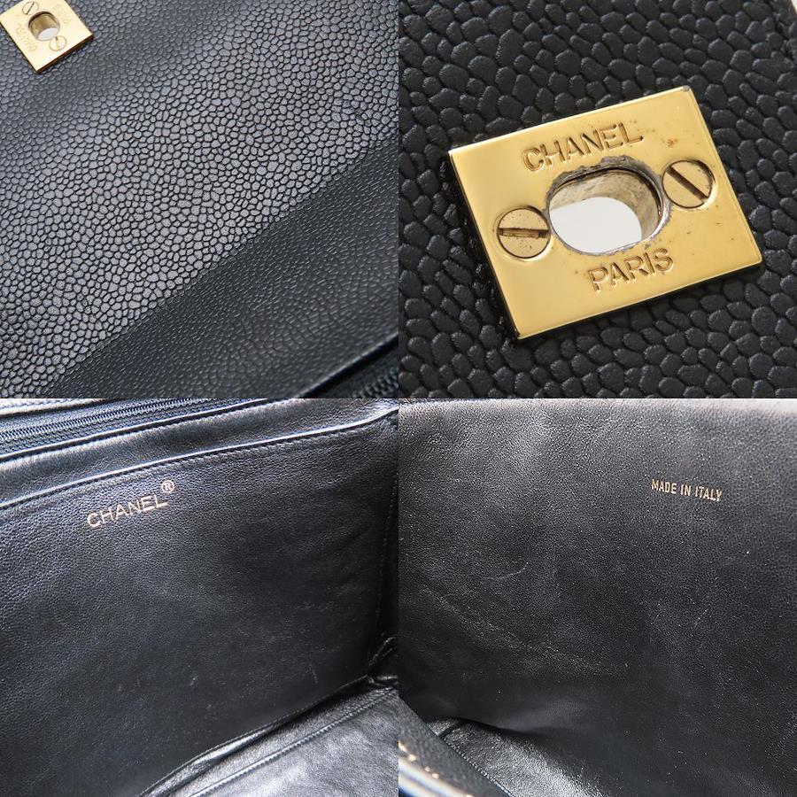 Chanel Matelassé Top Handle Bag A12397 Black Caviar Leather – Pre-Owned