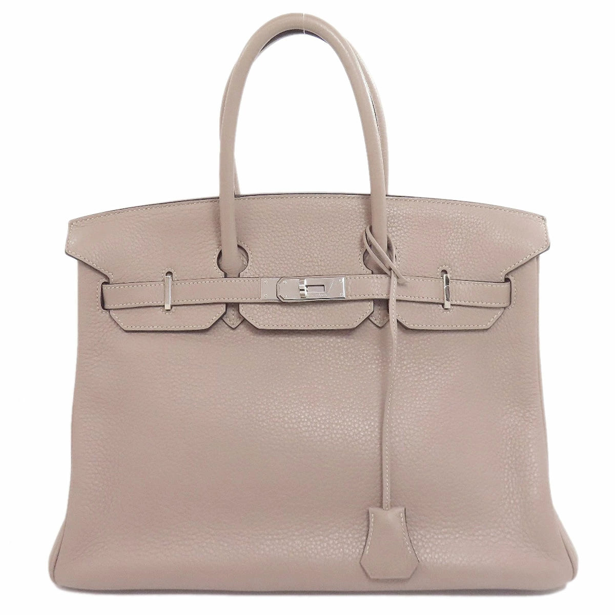 Hermès Birkin 35 Tourtière Grey Taurillon Leather Handbag with Palladium Hardware – Pre-Owned