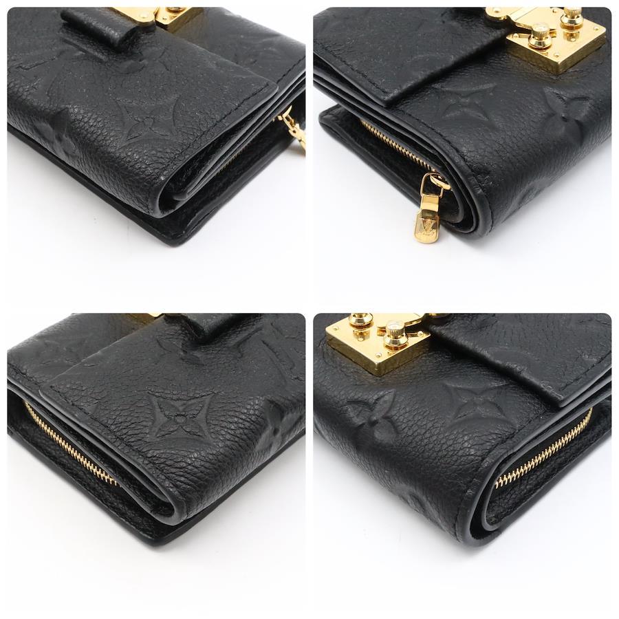 Louis Vuitton Métis Wallet Monogram Empreinte M80880 Black Leather – Very Good Condition | BeyVogue