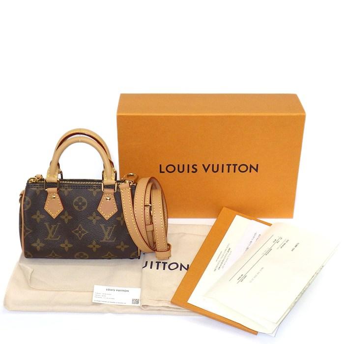 Louis Vuitton Nano Speedy Monogram M61252 Mini Crossbody Bag – Very Good Condition | BeyVogue