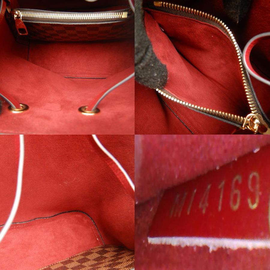 Louis Vuitton NeoNoe MM Damier Ebene Cherry Berry N40214 Bucket Bag – Very Good Condition | BeyVogue