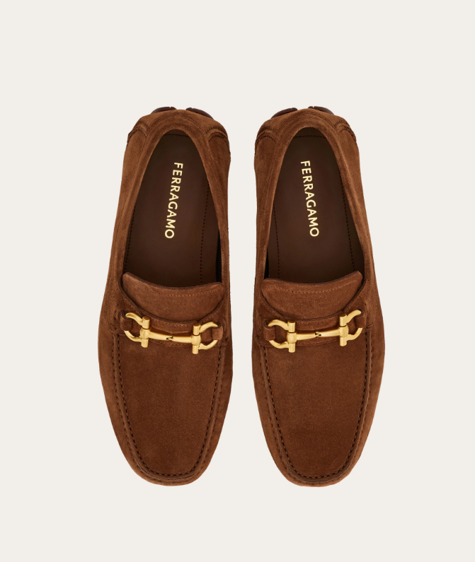 GANCINI ORNAMENT DRIVER | LUXURY LEATHER DRIVING SHOE / F