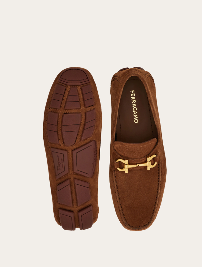 GANCINI ORNAMENT DRIVER | LUXURY LEATHER DRIVING SHOE / F