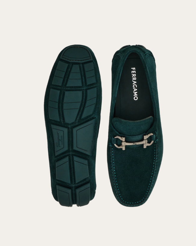 GANCINI ORNAMENT DRIVER | LUXURY LEATHER DRIVING SHOE / F