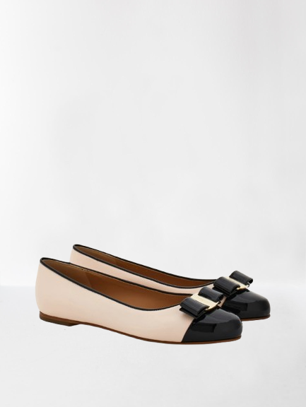 VARINA TWO-TONE BALLERINA FLATS | ELEGANT WOMEN’S DESIGNER FLATS