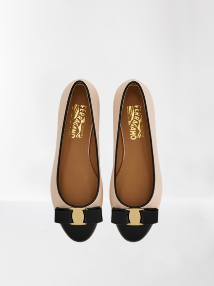 VARINA TWO-TONE BALLERINA FLATS | ELEGANT WOMEN’S DESIGNER FLATS