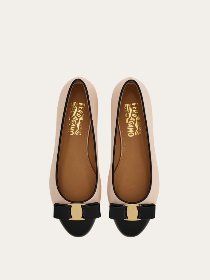 VARINA TWO-TONE BALLERINA FLATS | ELEGANT WOMEN’S DESIGNER FLATS