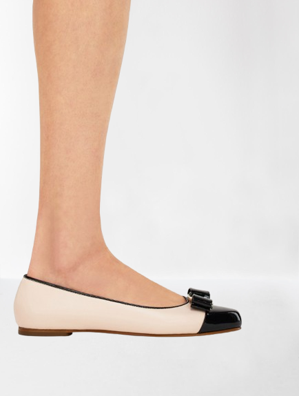 VARINA TWO-TONE BALLERINA FLATS | ELEGANT WOMEN’S DESIGNER FLATS