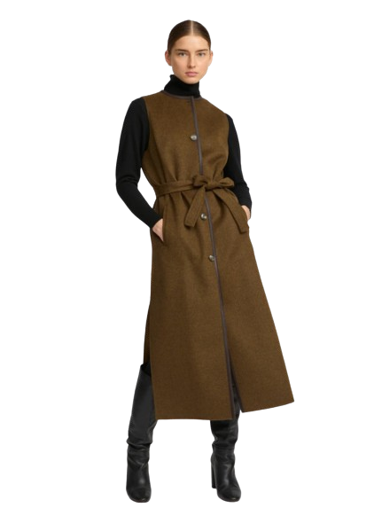 LONG CASHMERE WOOL CARDIGAN | YVES SALOMON LUXURY OUTERWEAR