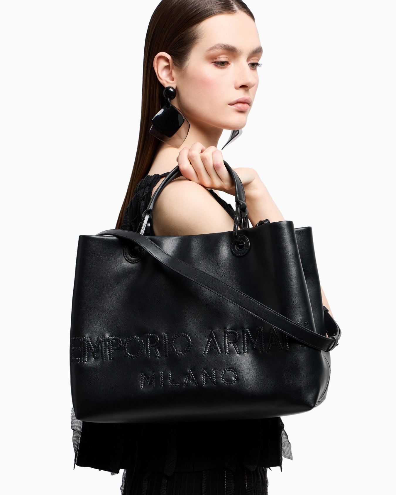 MyEA SHOPPER BAG IN INTERWOVEN