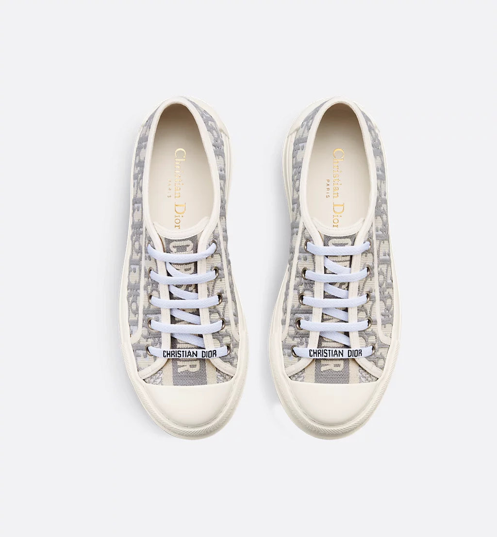 DIOR LUXURY SNEAKERS WALK’N’|  DIOR PLATFORM SNEAKER BLUE OBLIQUE