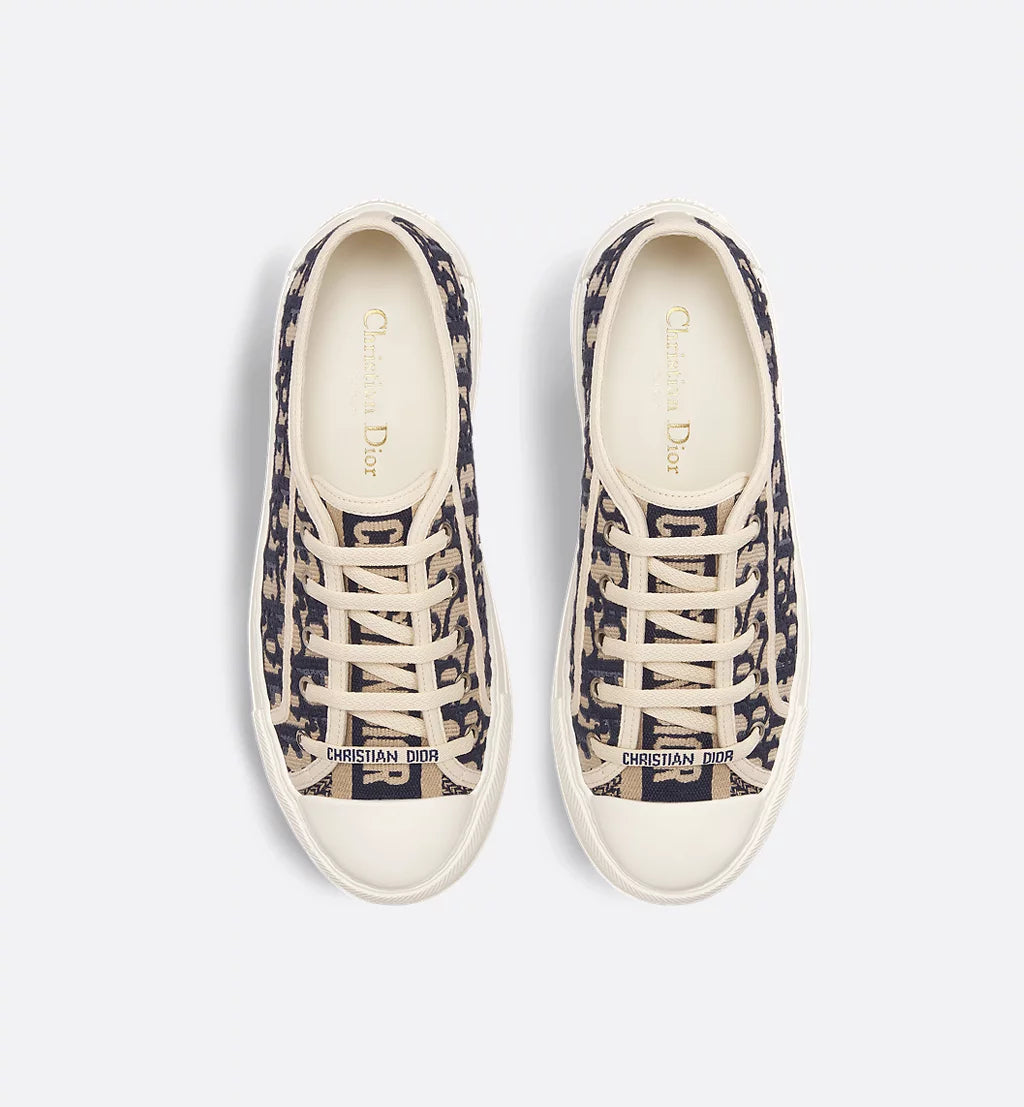 DIOR LUXURY SNEAKERS WALK’N’|  DIOR PLATFORM SNEAKER BLUE OBLIQUE