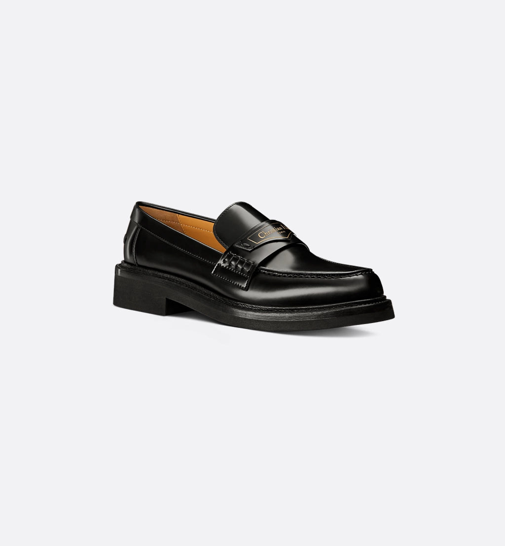 DIOR BOY LOAFER BLACK BRUSHED CALFSKIN | LUXURY DESIGNER LOAFER