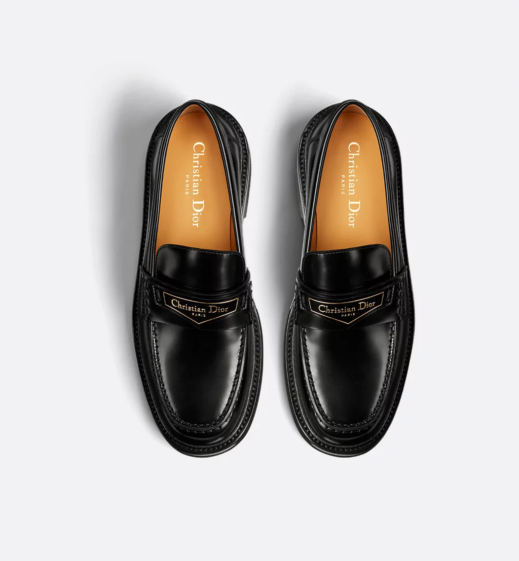 DIOR BOY LOAFER BLACK BRUSHED CALFSKIN | LUXURY DESIGNER LOAFER