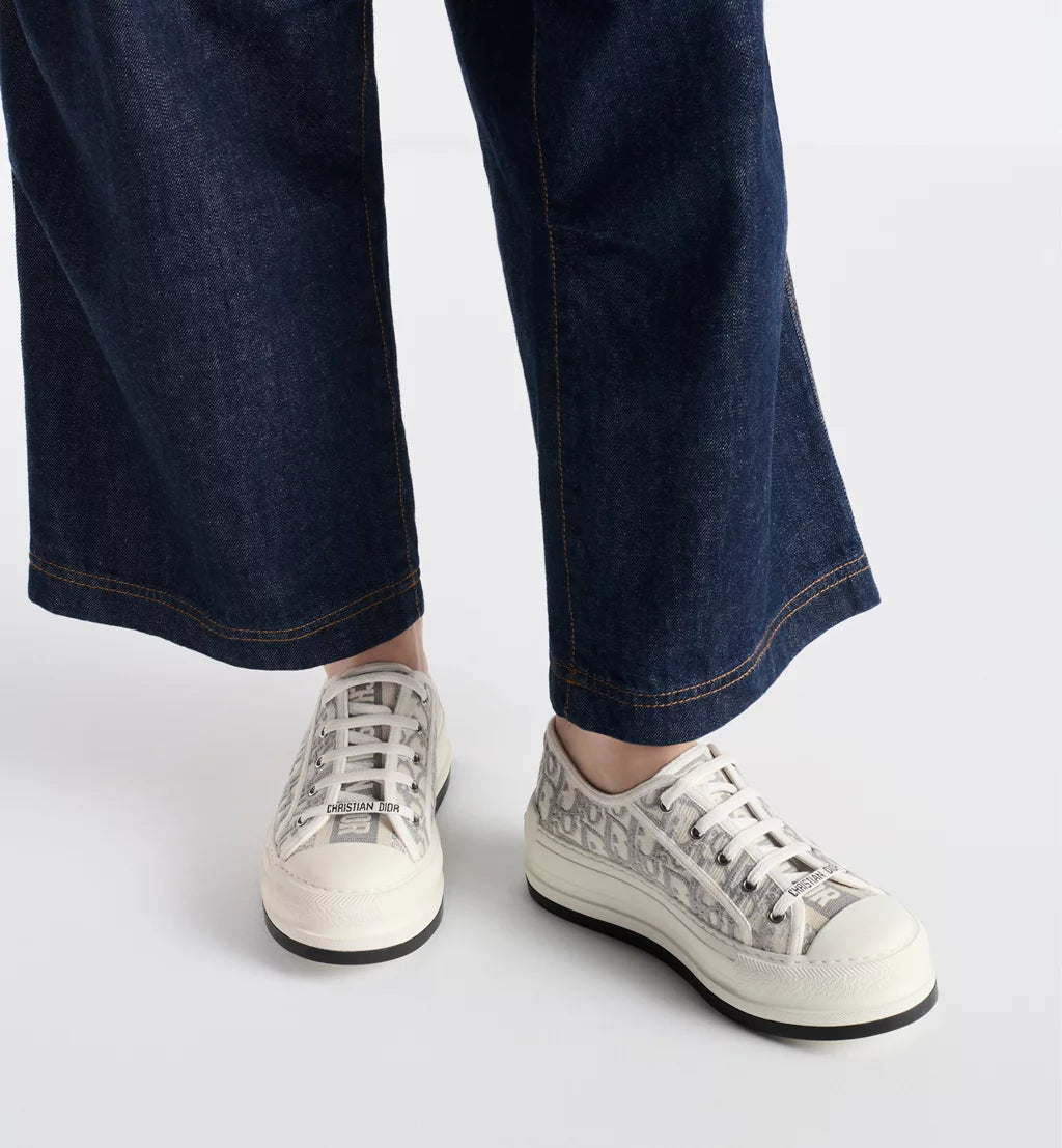 DIOR LUXURY SNEAKERS WALK’N’|  DIOR PLATFORM SNEAKER BLUE OBLIQUE