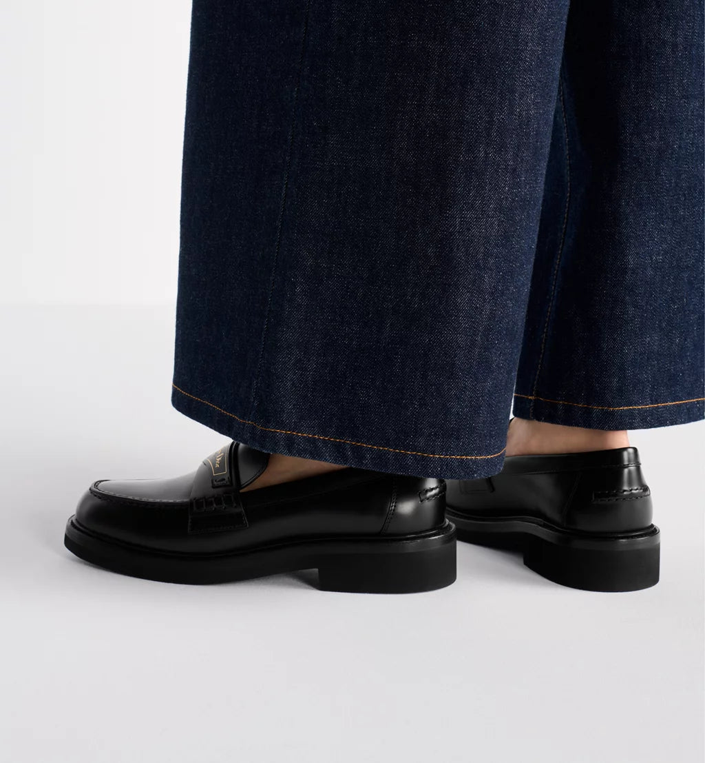 DIOR BOY LOAFER BLACK BRUSHED CALFSKIN | LUXURY DESIGNER LOAFER