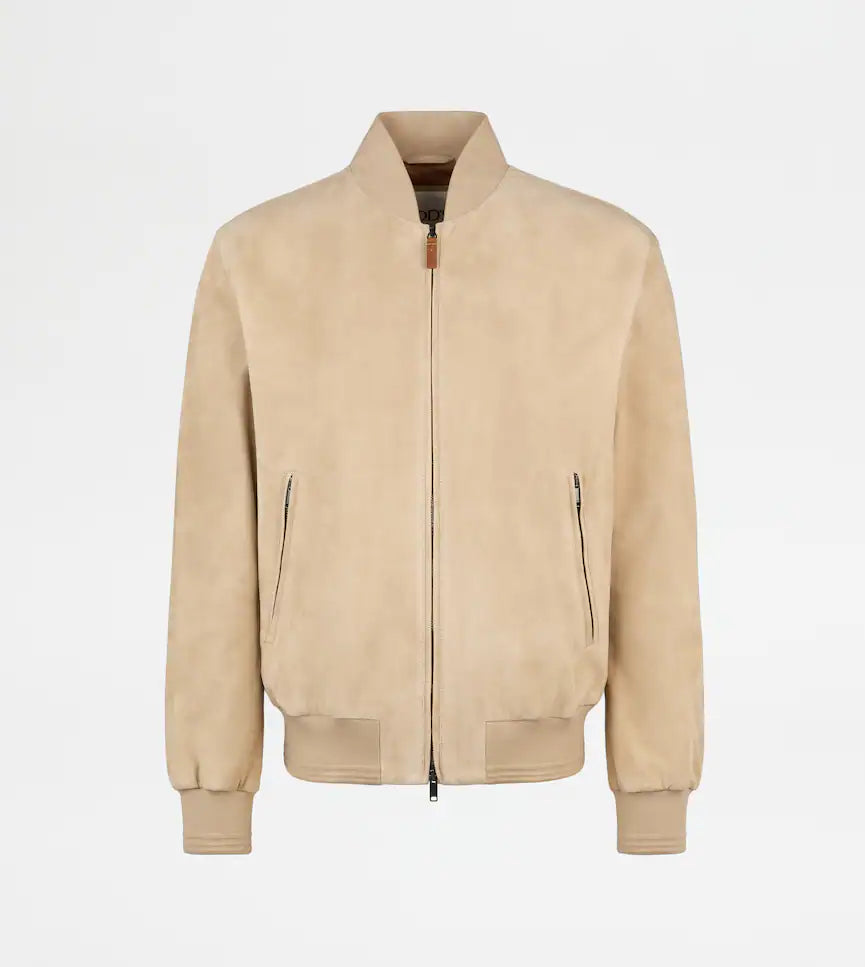 PASHMY SUEDE LEATHER BOMBER JACKET | LUXURY SOFT SUEDE OUTERWEAR