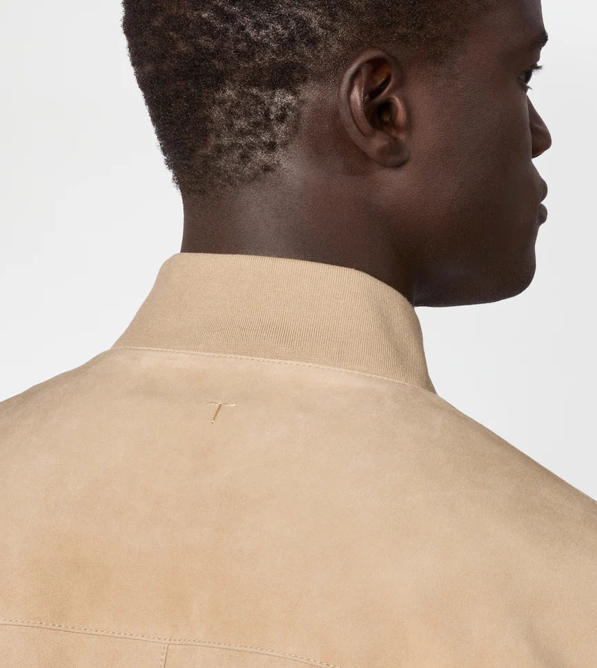 PASHMY SUEDE LEATHER BOMBER JACKET | LUXURY SOFT SUEDE OUTERWEAR