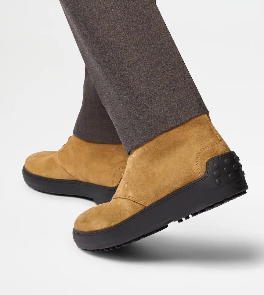 WINTER GOMMINO ANKLE BOOTS IN SUEDE LEATHER | LUXURY WINTER FOOTWEAR by TOD'S