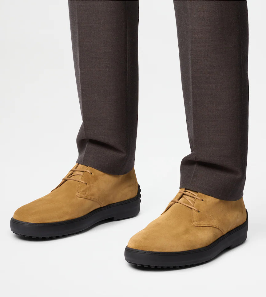 WINTER GOMMINO ANKLE BOOTS IN SUEDE LEATHER | LUXURY WINTER FOOTWEAR by TOD'S