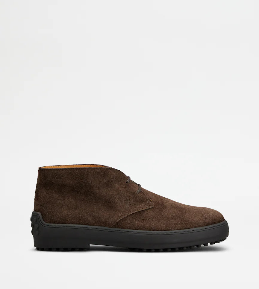 WINTER GOMMINO ANKLE BOOTS IN SUEDE LEATHER | LUXURY WINTER FOOTWEAR by TOD'S
