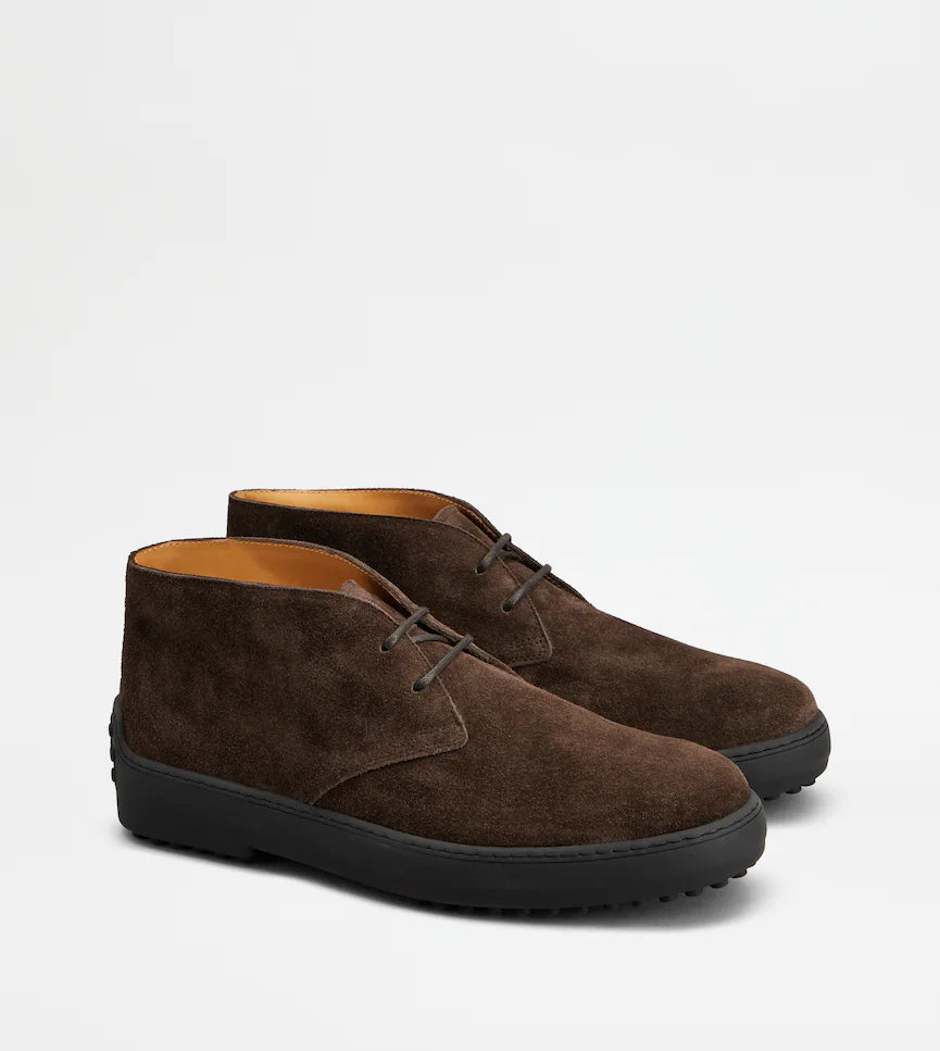 WINTER GOMMINO ANKLE BOOTS IN SUEDE LEATHER | LUXURY WINTER FOOTWEAR by TOD'S