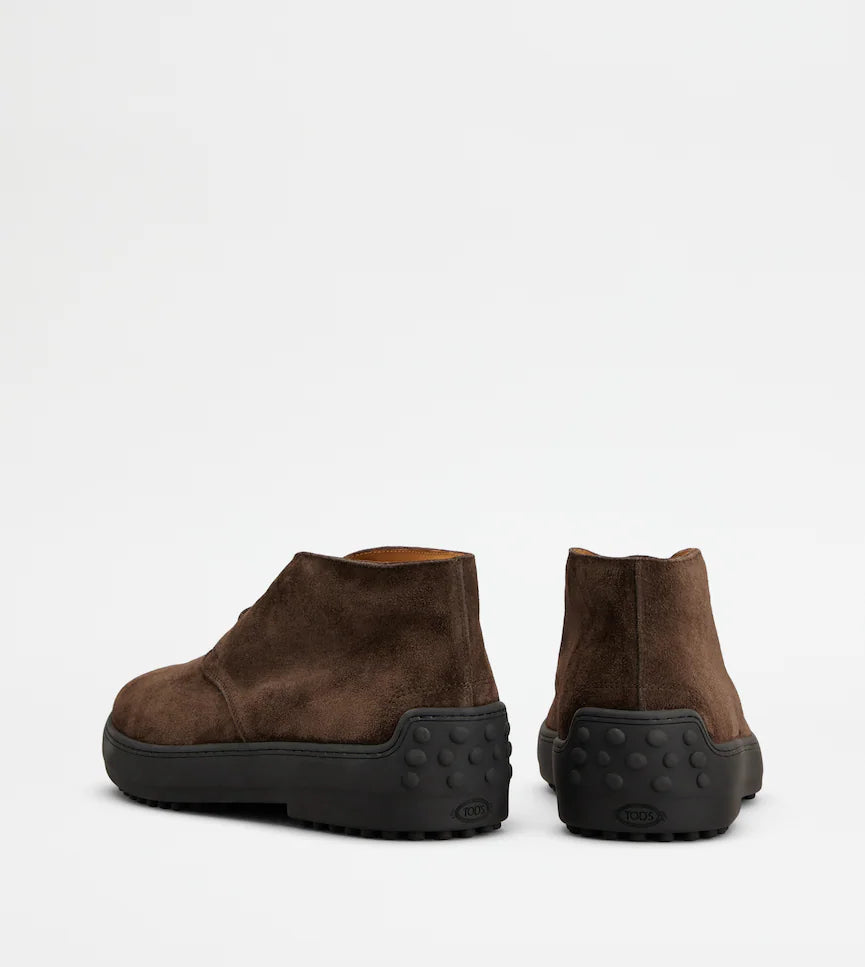 WINTER GOMMINO ANKLE BOOTS IN SUEDE LEATHER | LUXURY WINTER FOOTWEAR by TOD'S