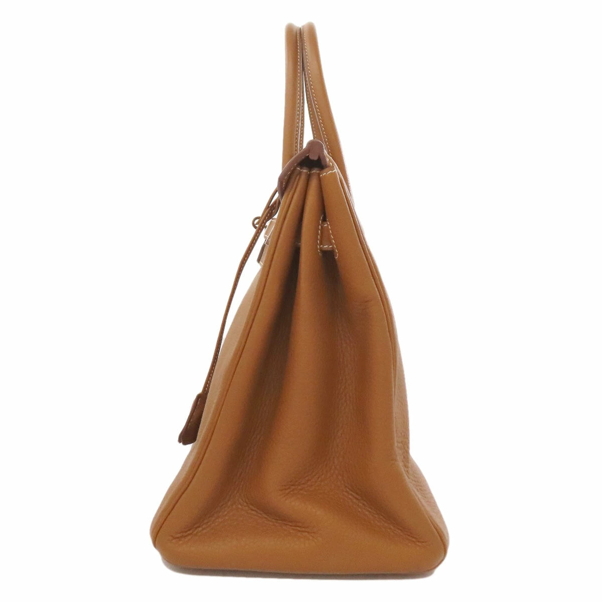 Hermès Birkin 35 Gold Taurillon Leather Handbag with Palladium Hardware – Pre-Owned