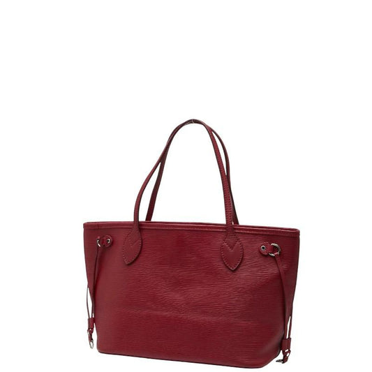 Louis Vuitton Neverfull PM Epi Leather Tote Bag M40959 – Fuchsia & Wine Red – Pre-Owned