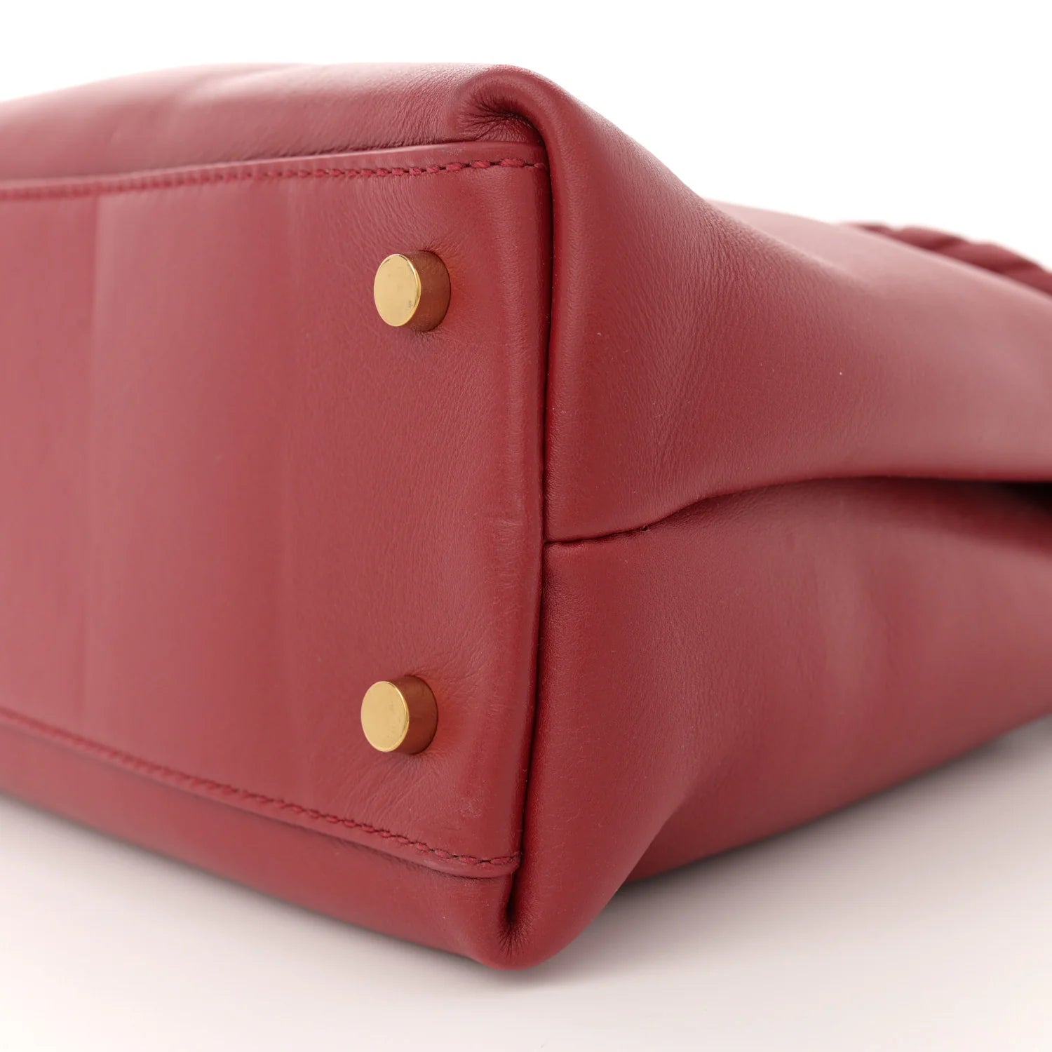 Bottega Veneta - Silky Calfskin Medium Andiamo Shoulder Bag Rosewood Space