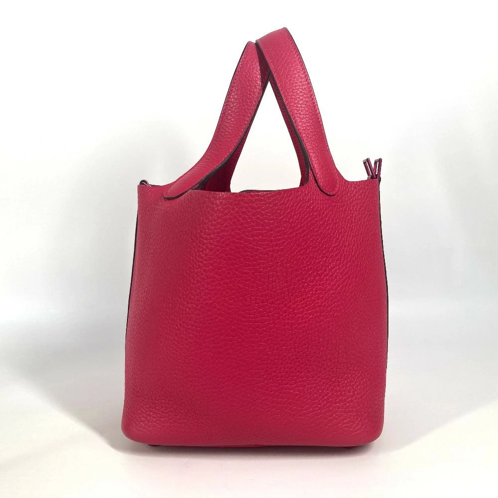 Hermès Picotin Lock PM 18 Rose Mexico Taurillon Clemence Leather Handbag – Pre-Owned