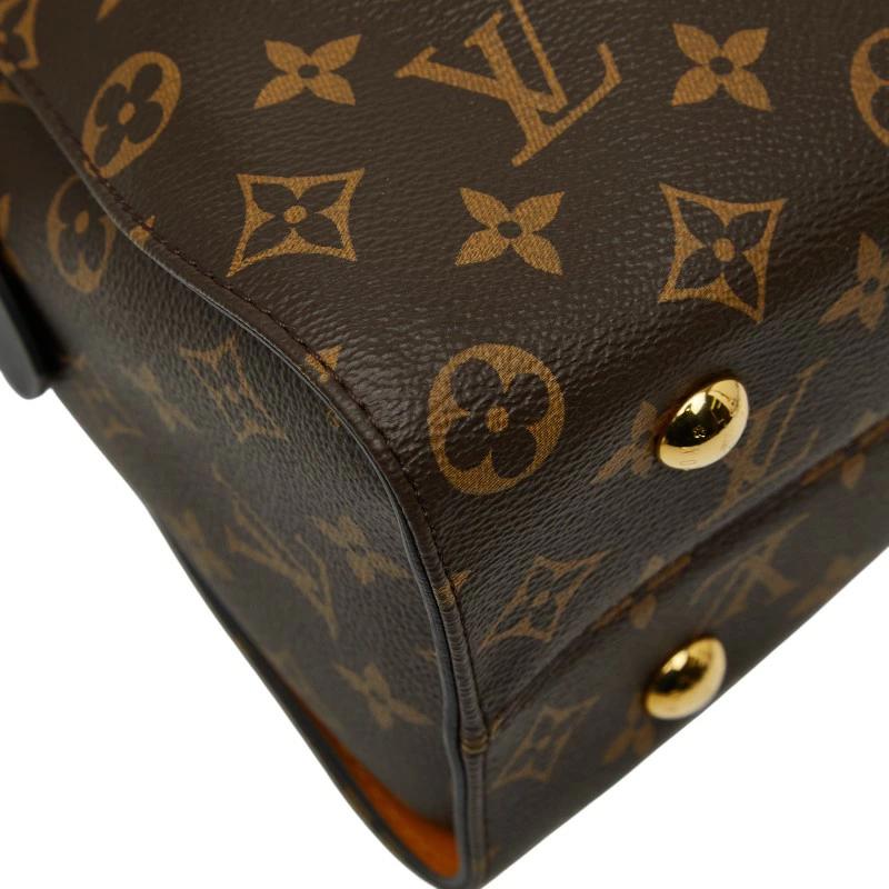 Louis Vuitton Monogram Tuileries Tote M43439 Pre-Owned – Brown & Bordeaux Leather Shoulder Bag