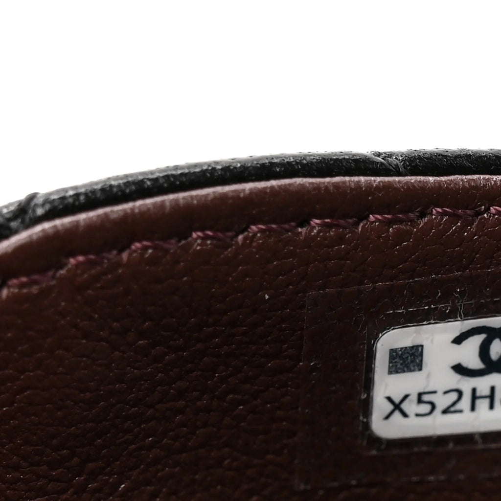 Chanel Black Lambskin Quilted Mini Flap Bag Charm with Gold Hook – Brand New