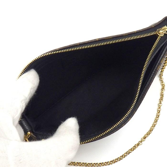 Louis Vuitton Pallas Monogram M41639 Black Leather Trim Shoulder Bag – Rank A Condition | BeyVogue