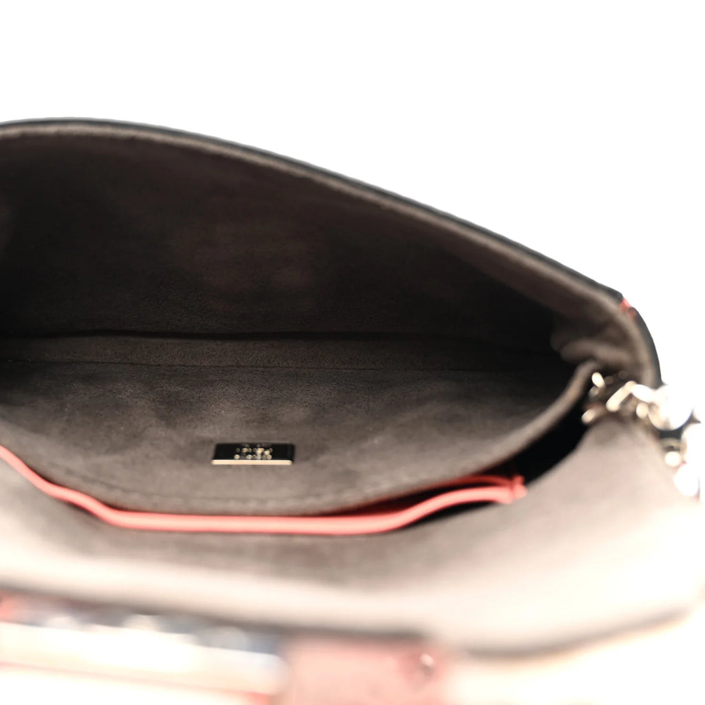 Fendi Baguette - Nappa Rabbit Fox Fur Micro Buggie Baguette Coral