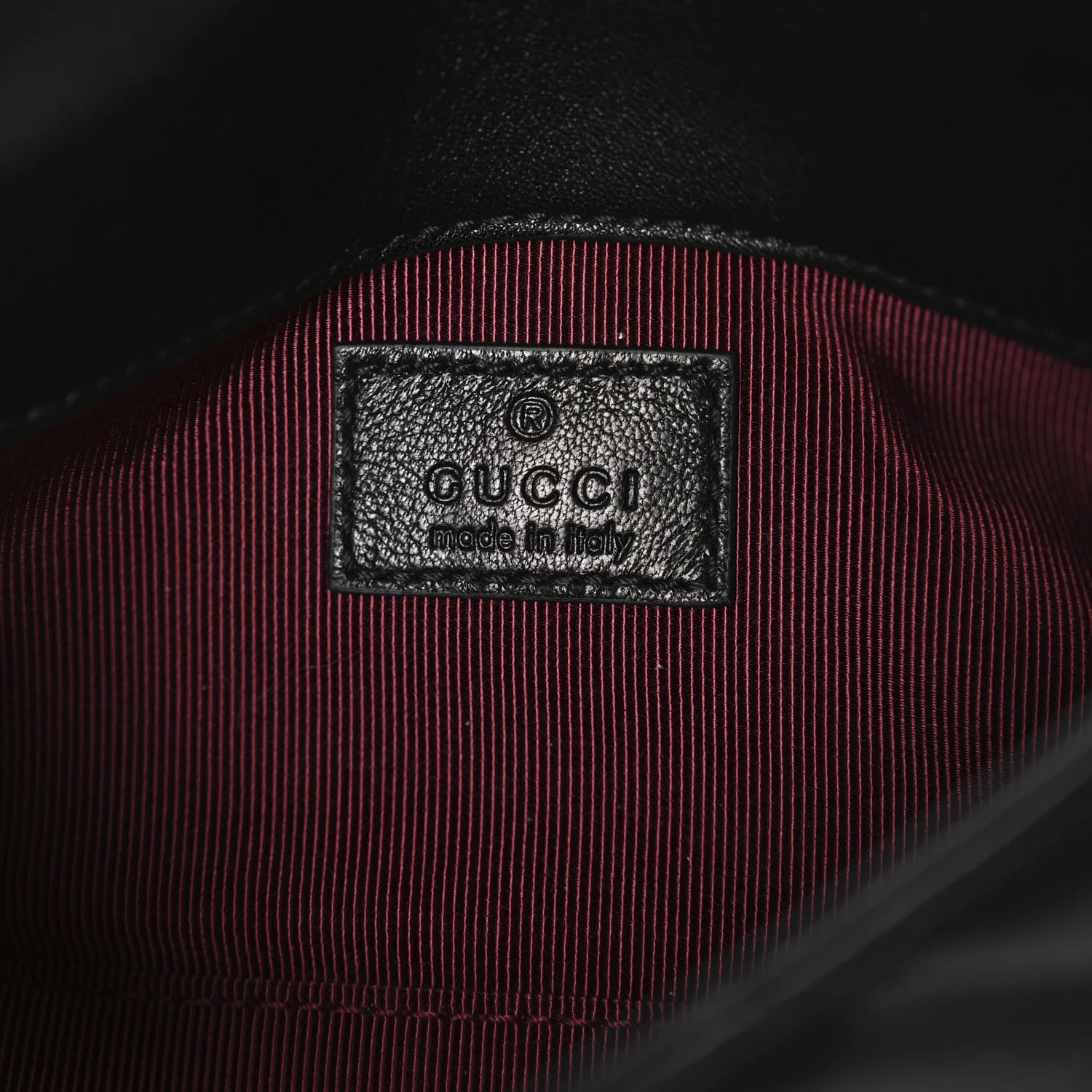 Gucci Lambskin Mini GG Marmont Matelassé – Black