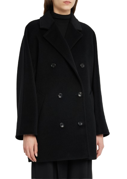 Max Mara - Rebus Wool Double-Breasted Short Coat