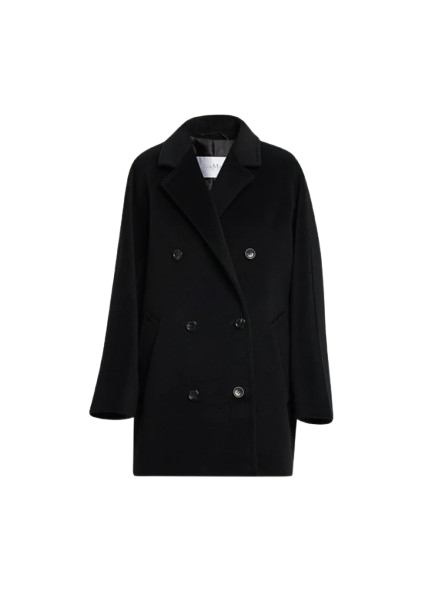 Max Mara - Rebus Wool Double-Breasted Short Coat