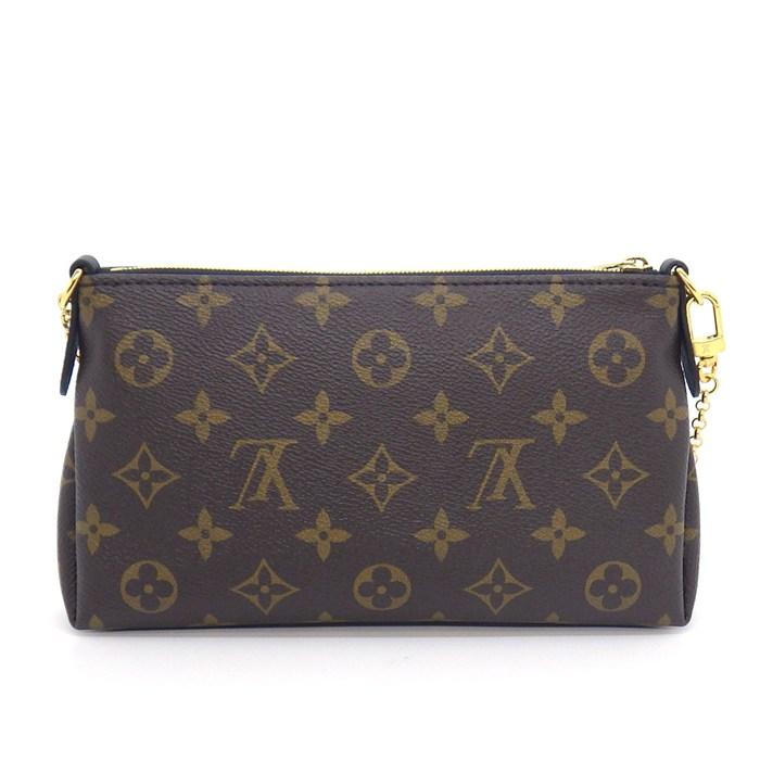 Louis Vuitton Pallas Monogram M41639 Black Leather Trim Shoulder Bag – Rank A Condition | BeyVogue