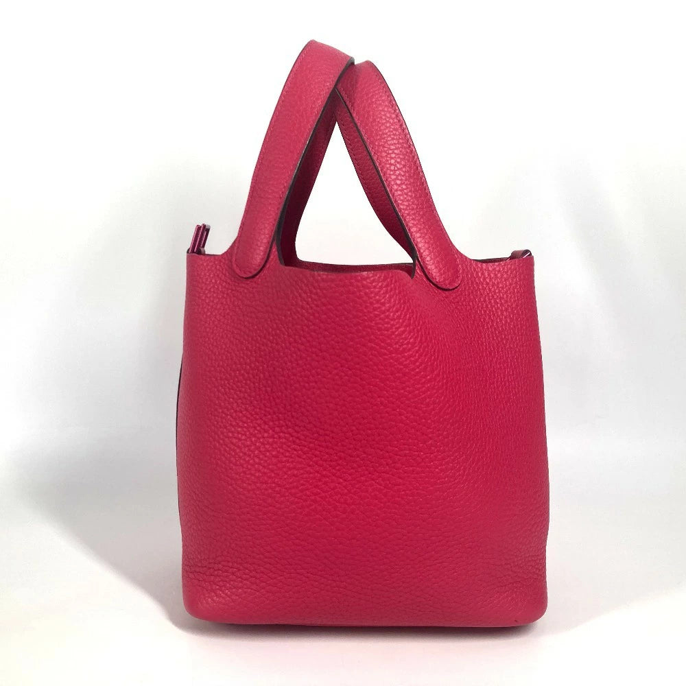 Hermès Picotin Lock PM 18 Rose Mexico Taurillon Clemence Leather Handbag – Pre-Owned