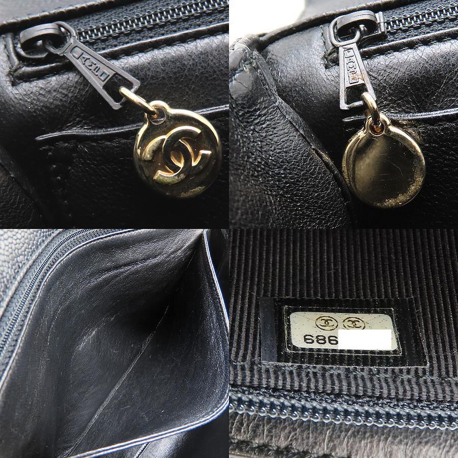 Chanel Matelassé Top Handle Bag A12397 Black Caviar Leather – Pre-Owned