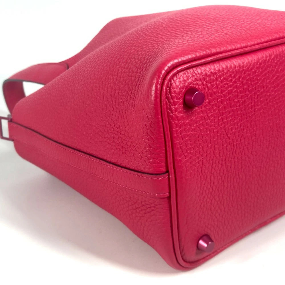 Hermès Picotin Lock PM 18 Rose Mexico Taurillon Clemence Leather Handbag – Pre-Owned