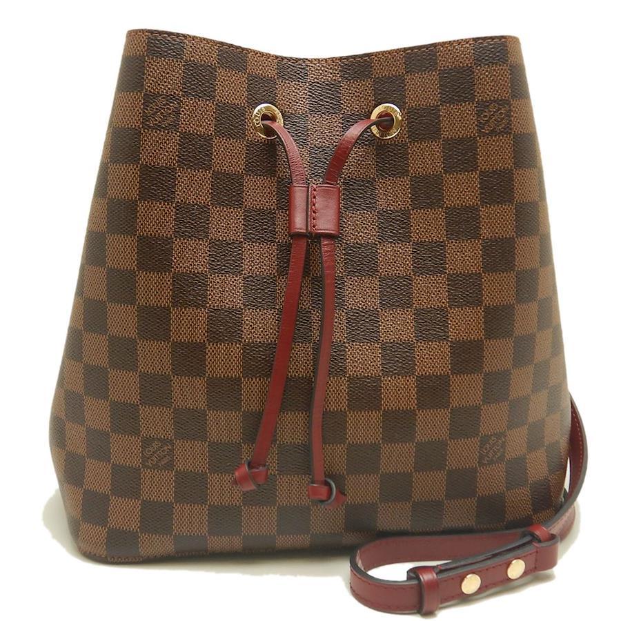 Louis Vuitton NeoNoe MM Damier Ebene Cherry Berry N40214 Bucket Bag – Very Good Condition | BeyVogue