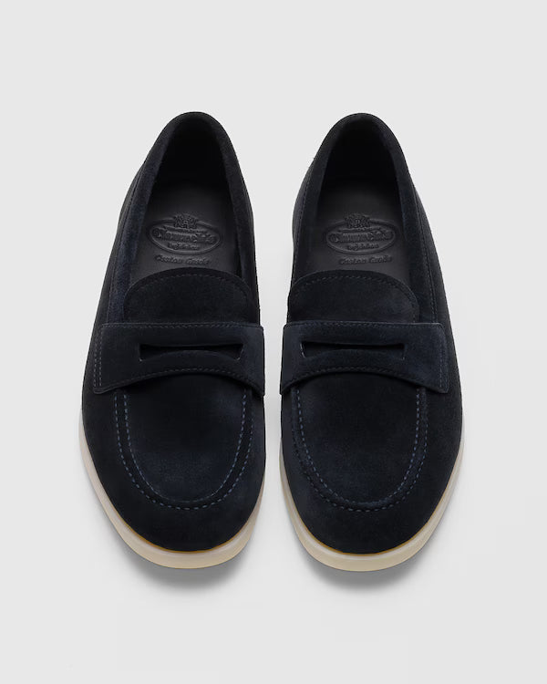 BURNT PORTSMOUTH SUEDE LOAFER | LIGHTWEIGHT LUXURY PENNY LOAFER FOR MEN
