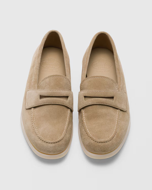 BURNT PORTSMOUTH SUEDE LOAFER | LIGHTWEIGHT LUXURY PENNY LOAFER FOR MEN