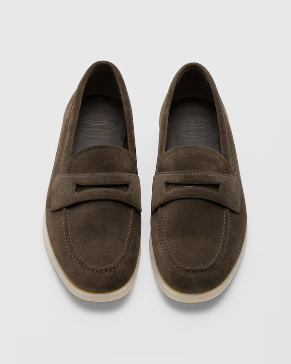 BURNT PORTSMOUTH SUEDE LOAFER | LIGHTWEIGHT LUXURY PENNY LOAFER FOR MEN