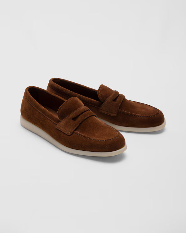 BURNT PORTSMOUTH SUEDE LOAFER | LIGHTWEIGHT LUXURY PENNY LOAFER FOR MEN