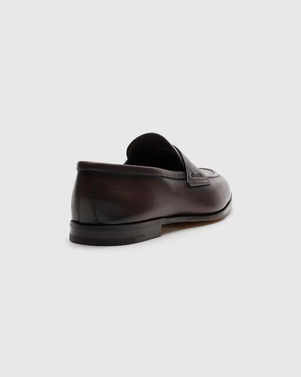 CHURCH’S BURNT MAESTEG CALFSKIN LOAFER | UNLINED LUXURY LEATHER SHOE